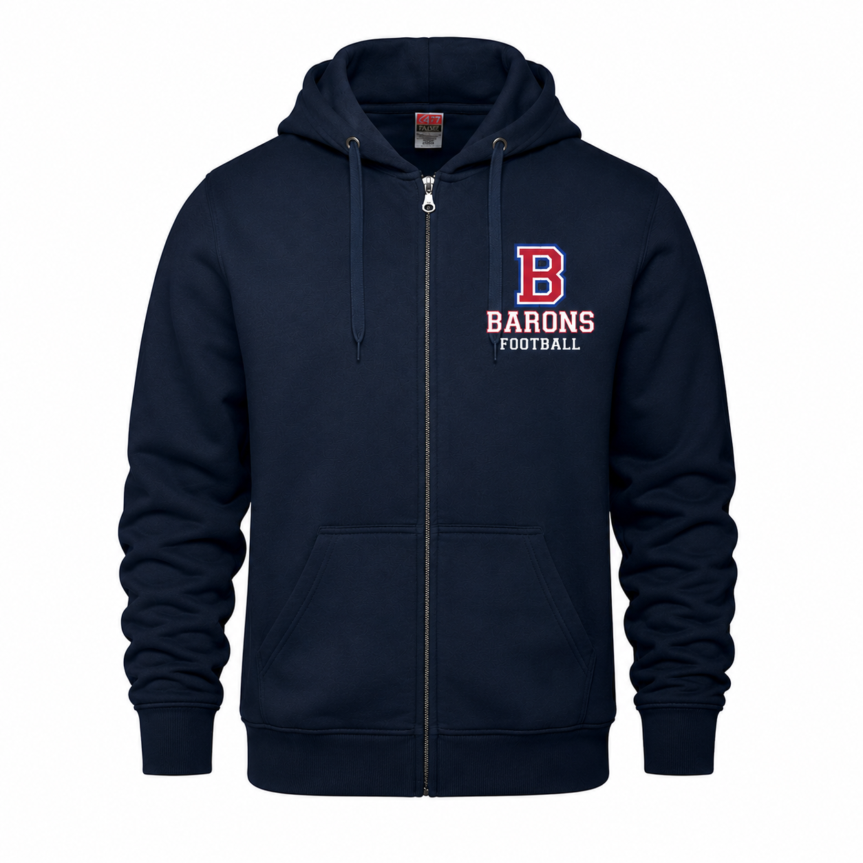 Veste avec capuchon et fermeture éclair avec logo des Barons