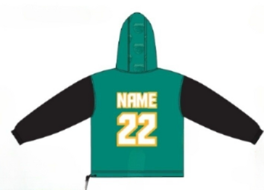 Manteau 1/4 de zip de pluie unisexe Jaguars personalisable