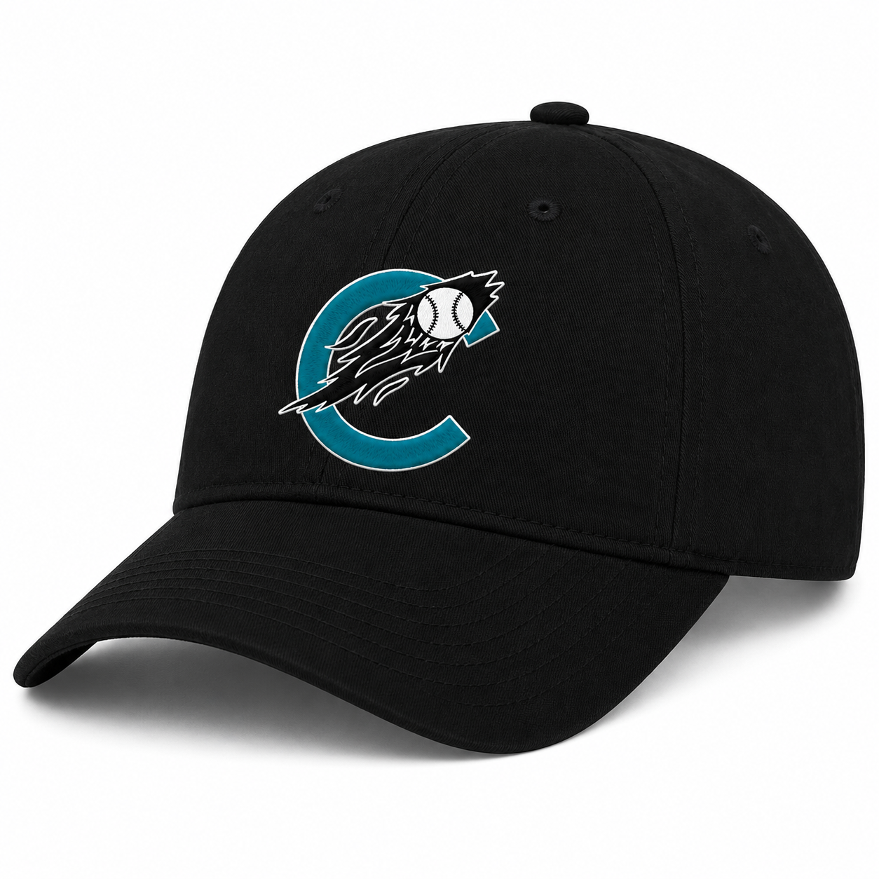 Casquette de type baseball avec attache arrière
